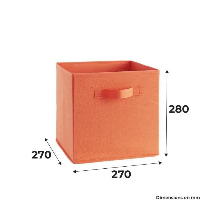 COMPO Boîte de rangement/tiroir pour meuble en tissu - 27x27x28 cm -
