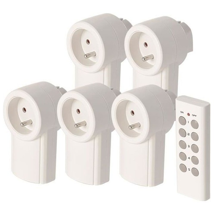 SCS SENTINEL Kit de 5 prises télécommandées 2300 W