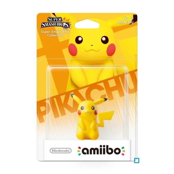 Figurine Amiibo - Pikachu N°10 • Collection Super Smash Bros.