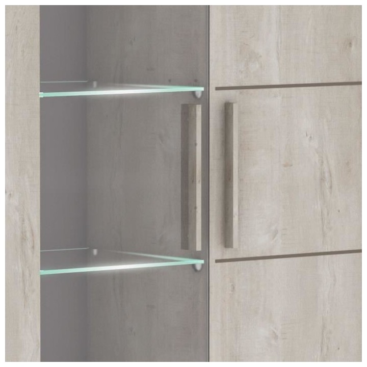 DEMEYERE Ensemble Séjour Table a manger 170 cm + Enfilade 2 portes +