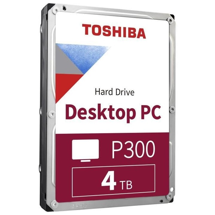 Disque Dur Interne - TOSHIBA - P300 - 4To - 5400 tr/min - 3,5 Boite Re
