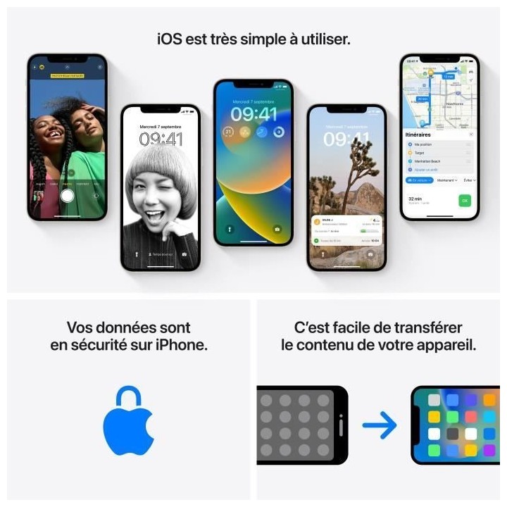 APPLE iPhone 12 64Go (PRODUCT)RED- sans kit piéton