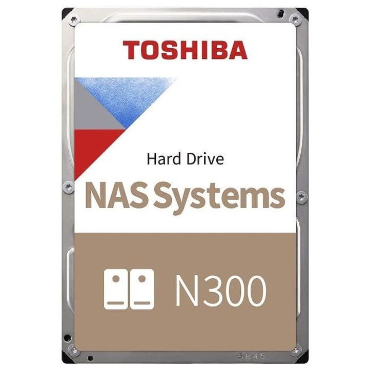 Disque Dur Interne - TOSHIBA - NAS N300 - 4To - 7200 tr/min - 3,5 (HDW