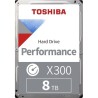 Disque Dur Interne - TOSHIBA - X300 - 8To - 7200 tr/min - 3.5 Boite Retail (HDWR480EZSTA)