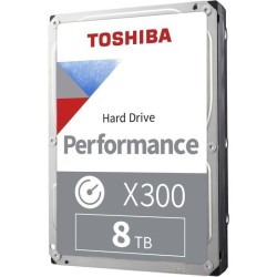 Disque Dur Interne - TOSHIBA - X300 - 8To - 7200 tr/min - 3.5 Boite Retail (HDWR480EZSTA)