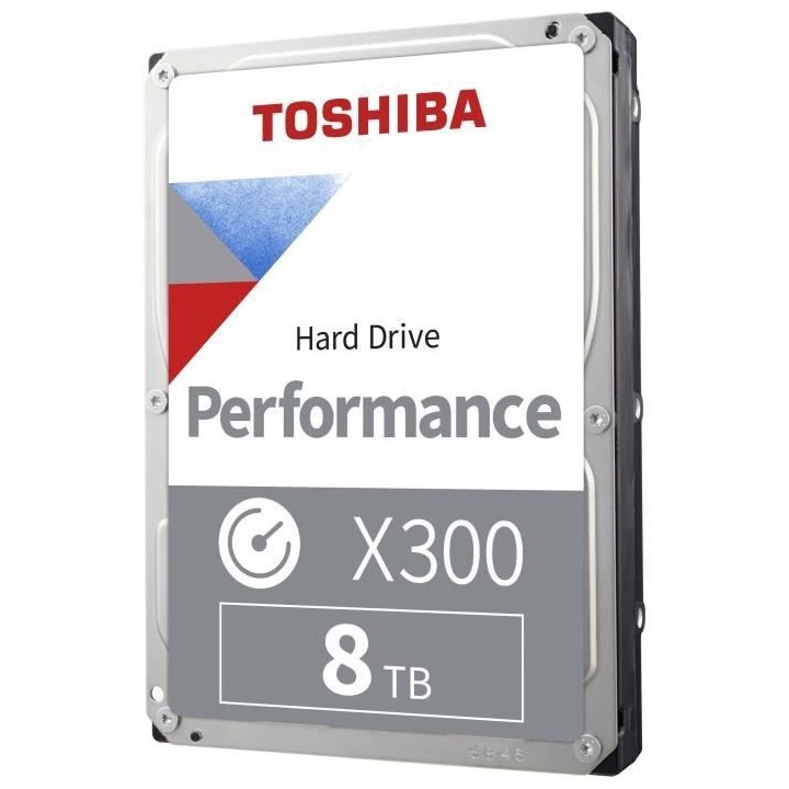 Disque Dur Interne - TOSHIBA - X300 - 8To - 7200 tr/min - 3.5 Boite Re