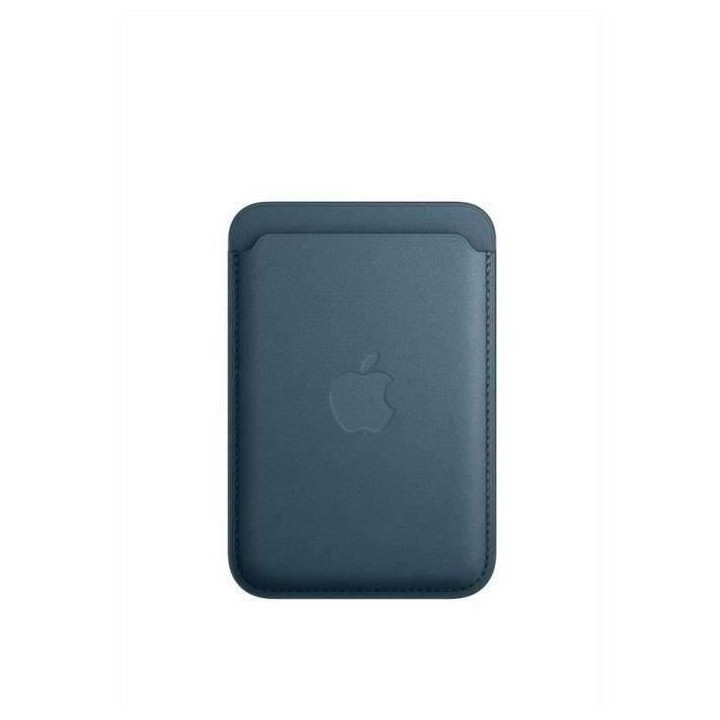 APPLE Porte-cartes tissé fin pour iPhone - Bleu Pacifique