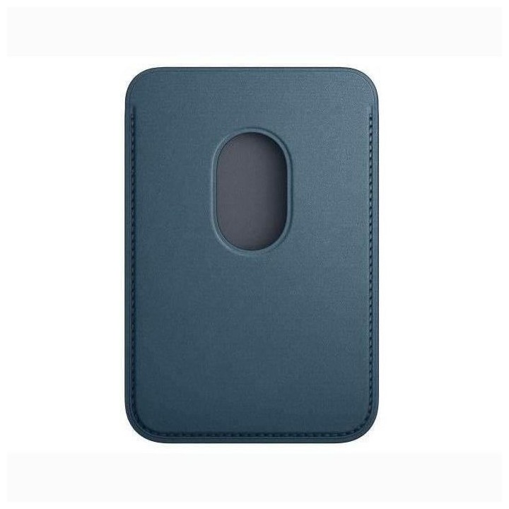 APPLE Porte-cartes tissé fin pour iPhone - Bleu Pacifique