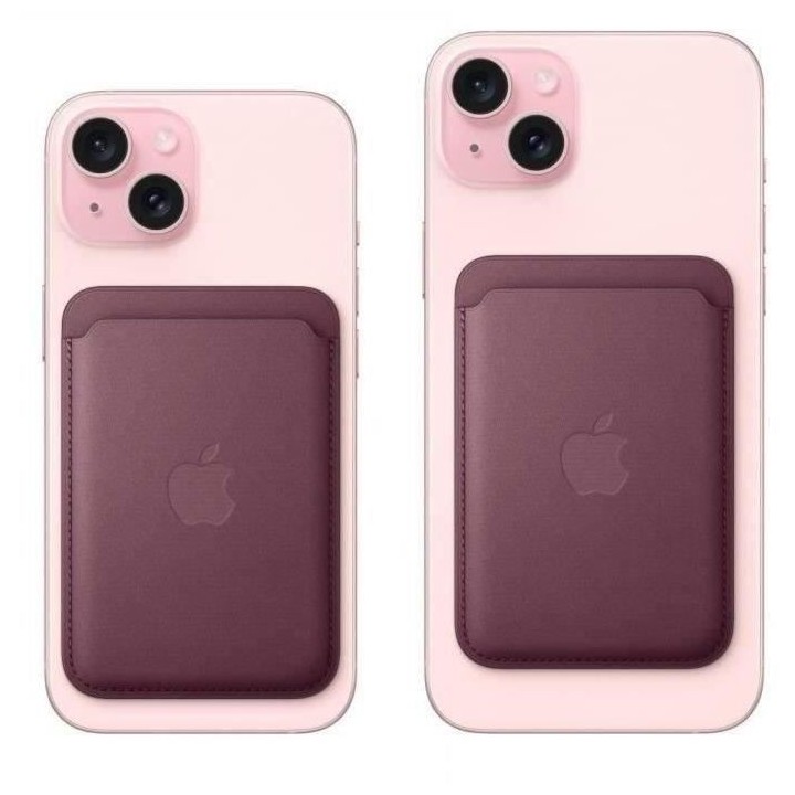 APPLE Porte-cartes tissé fin pour iPhone - Bleu Pacifique