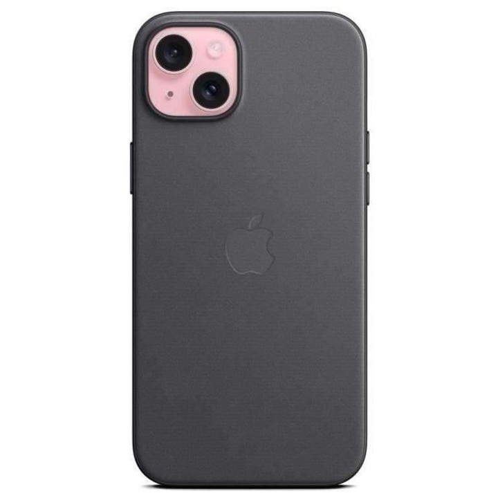 APPLE Coque FineWoven pour iPhone 15 Plus avec MagSafe - Noir