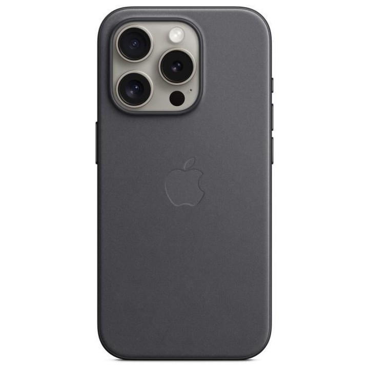 APPLE Coque FineWoven pour iPhone 15 Pro avec MagSafe - Noir