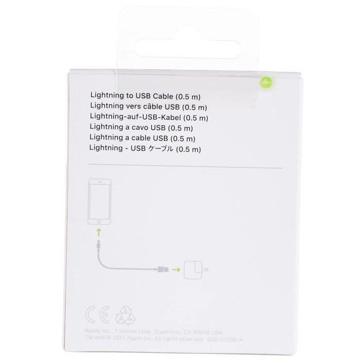 Cable APPLE Lightning To USB cable 0.5 M