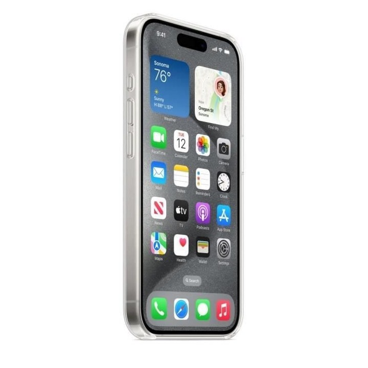 APPLE Coque transparente pour iPhone 15 Pro avec MagSafe