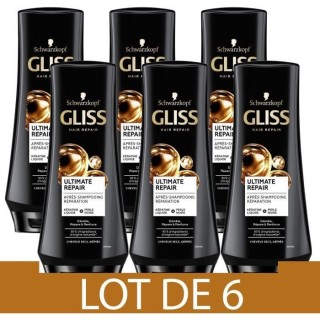 SCHWARZKOPF Gliss - Apres-Shampooing - Ultimate Repair - 200 ml - Lot