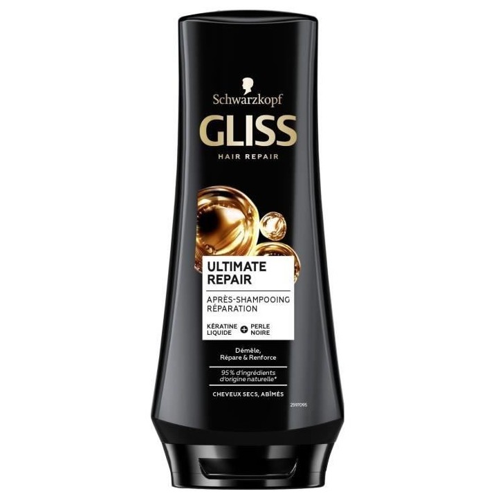 SCHWARZKOPF Gliss - Apres-Shampooing - Ultimate Repair - 200 ml - Lot