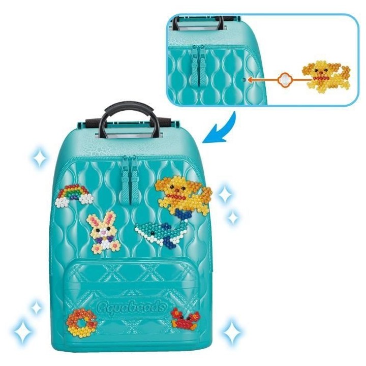 Jeu de perles a repasser - AQUABEADS - 31993 - Sac-a-dos créatif DX
