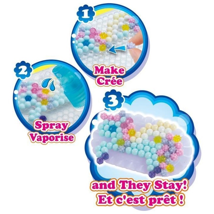 Coffret AQUABEADS - Mes accessoires féériques a créer - 820 perles