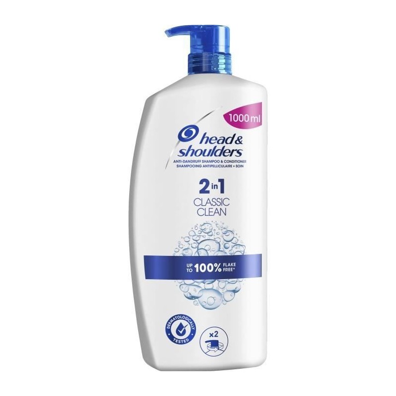 HEAD & SHOULDERS Shampoing Classic 2 en 1 - 1 litre