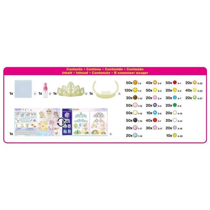 Jeu de perles a repasser - AQUABEADS - Diademe Princesses Disney