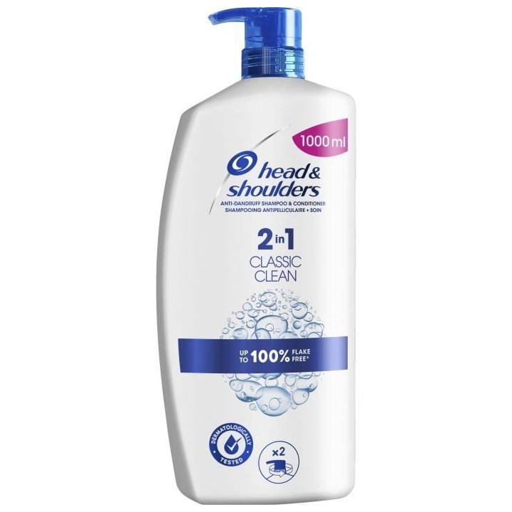 HEAD & SHOULDERS Shampoing Classic 2 en 1 - 1 litre
