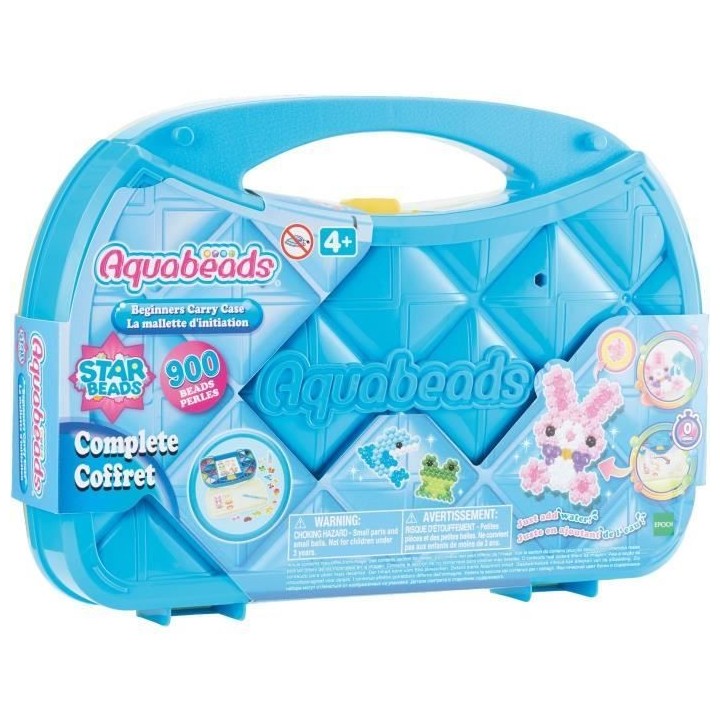 Aquabeads - Mallette d'initiation - 900 perles de différentes formes
