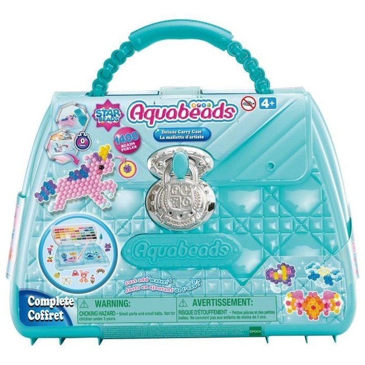Mallette d'artiste - AQUABEADS - 31914 - 1400 perles multicolores