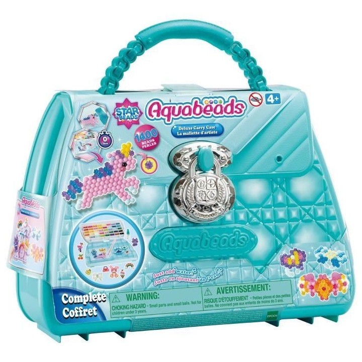Mallette d'artiste - AQUABEADS - 31914 - 1400 perles multicolores