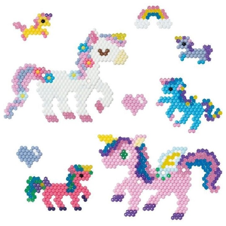 Aquabeads - Licornes féériques - Loisir créatif - 1500 perles - Ros