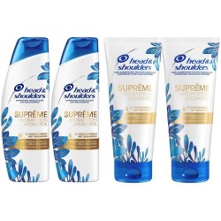 HEAD & SHOULDERS Supreme Hydratation 2 shampoing + 2 apres shampoing