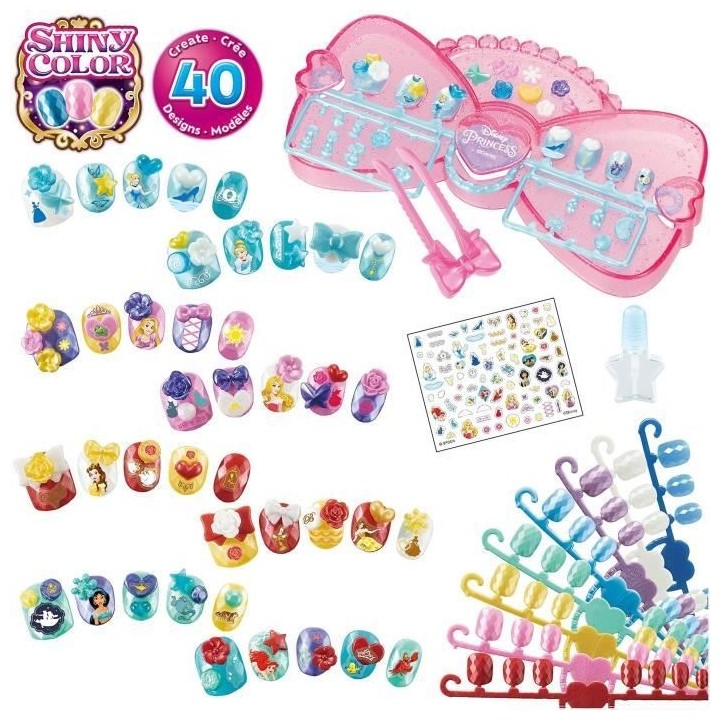 Aquabeads - Nail Studio Princesses Disney - Ongles qui collent avec de