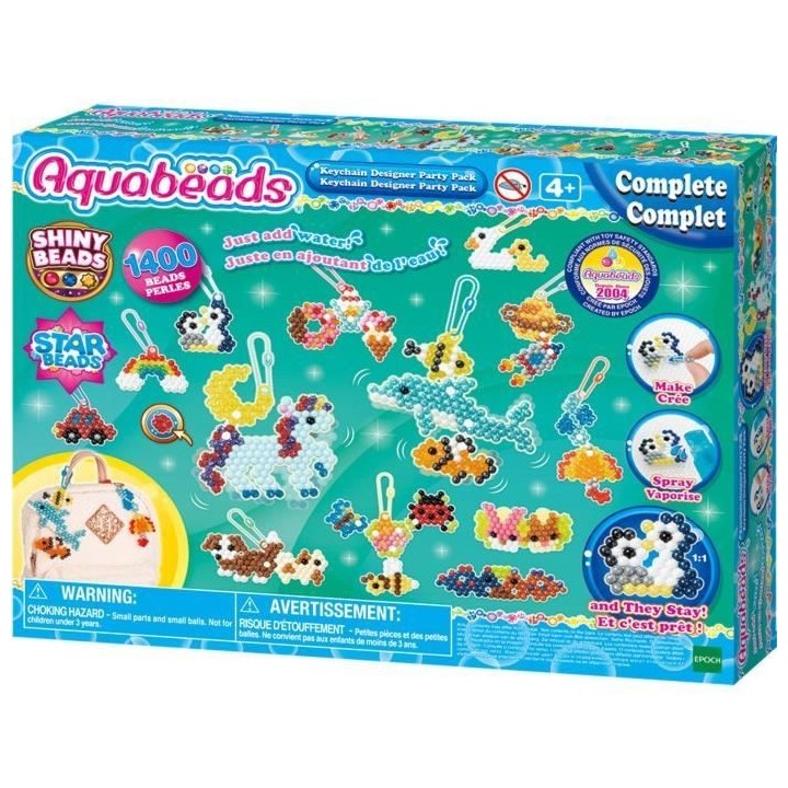 Coffret création - AQUABEADS 35025 - Mes porte-clés et suspensions