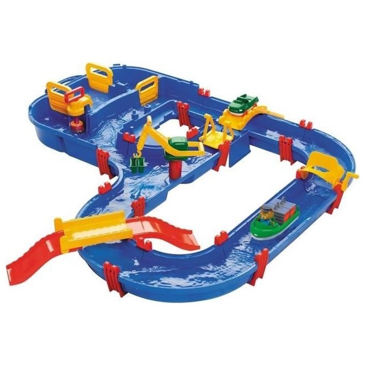 Smoby - Circuit aquatique Mega Bridge Aquaplay - 35 accessoires inclus