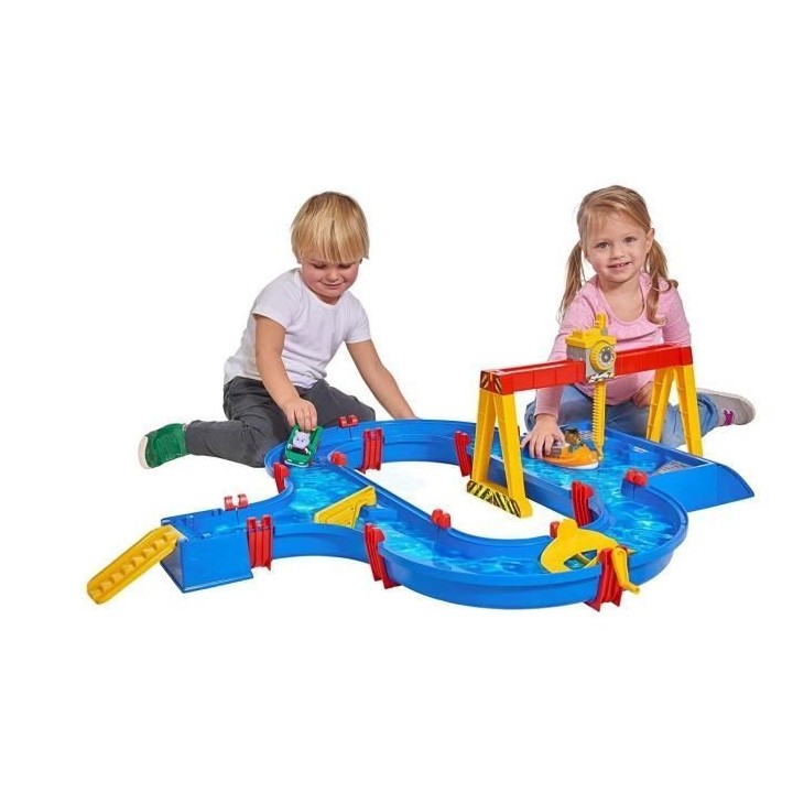 Circuit aquatique Smoby Aquaplay - Port a container avec 5 accessoires