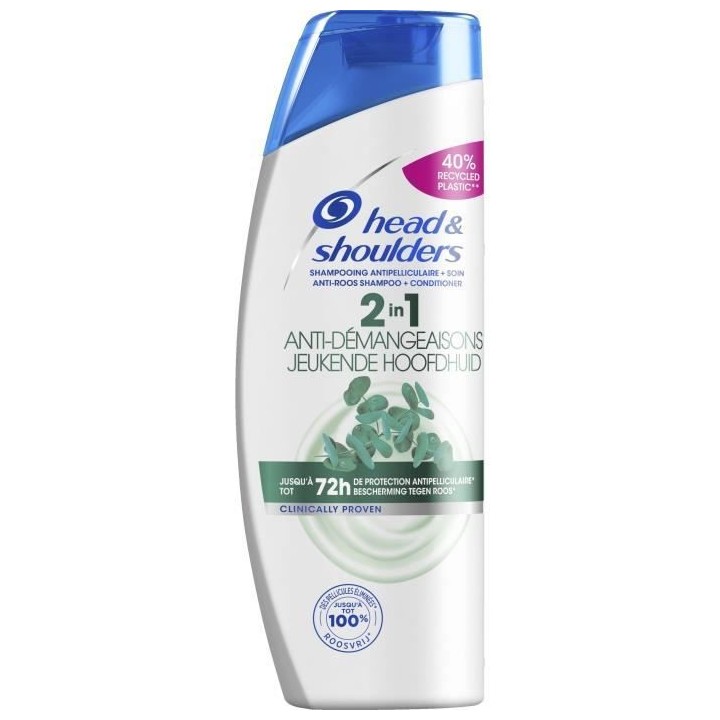 Shampoing Head & Shoulders Cheveux gras Anti-Démangeaisons 2-en-1 480
