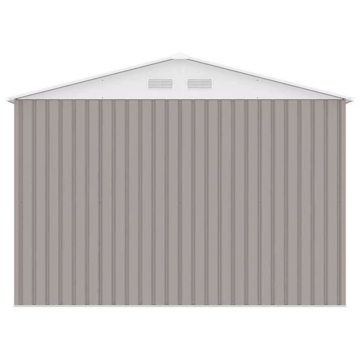 Abri de jardin en métal 7,06 m² - 277 x 255 x 202 cm - Kit d'ancrage