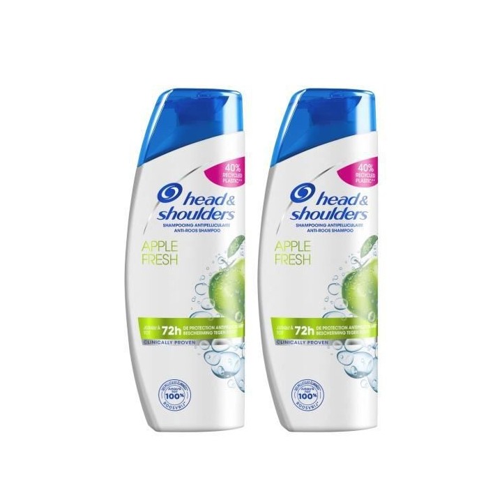 LOT DE 2 - Head & Shoulders Apple Fresh Shampoing 285 mL