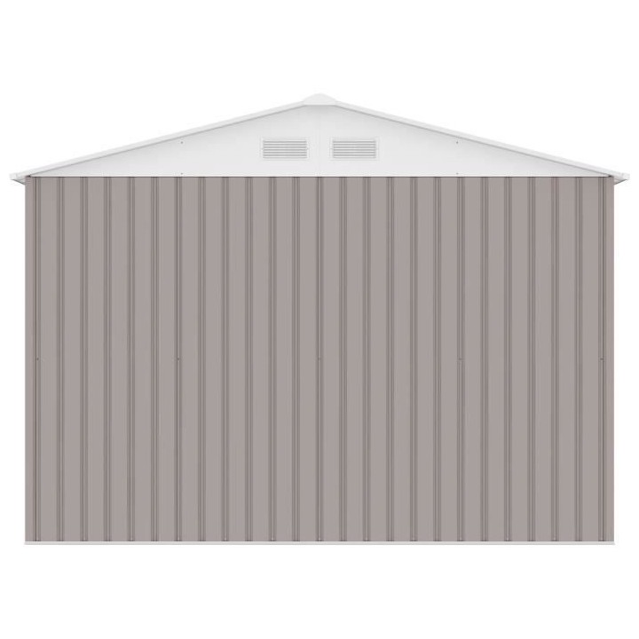 Abri de jardin en métal 8,84 m² - 277 x 319 x 202 cm - Kit d'ancrage