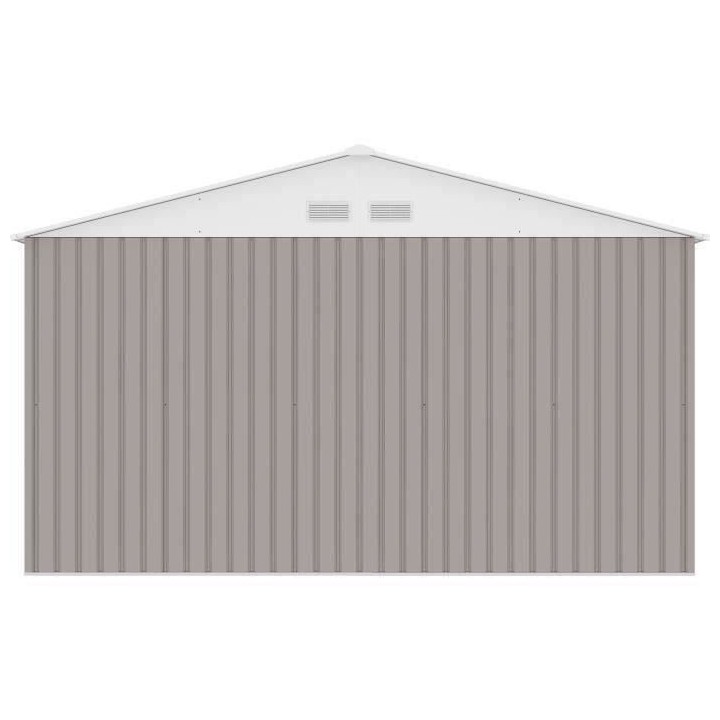 Abri de jardin en métal 10,85 m² - 340 x 319 x 210 cm - Kit d'ancrag