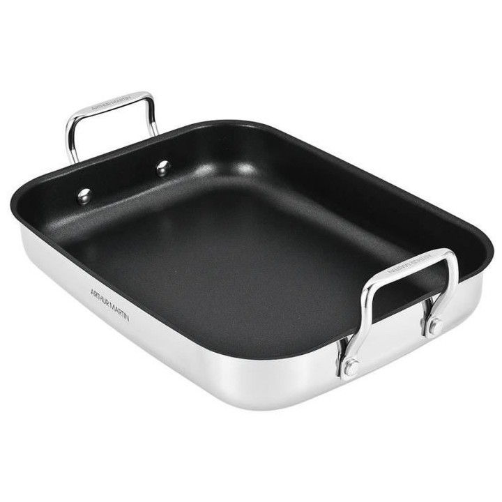 Set de 3 plats a four Arthur Martin AM1853 25-30-35 cm – Acier Inoxy