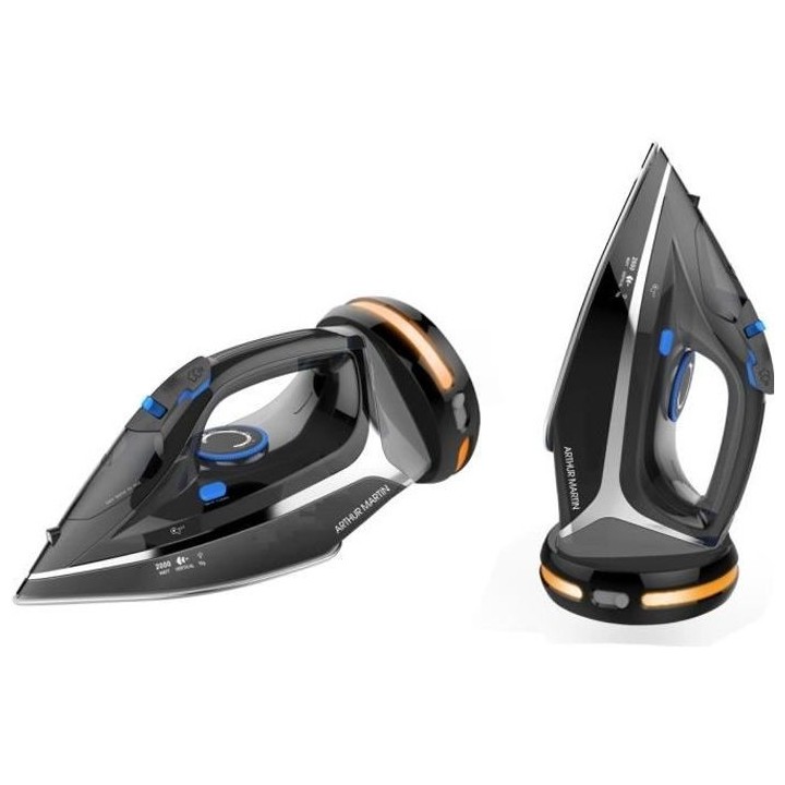 ARTHUR MARTIN AMP554 Fer sans fil - 2400W - Réservoir 300ml - Noir