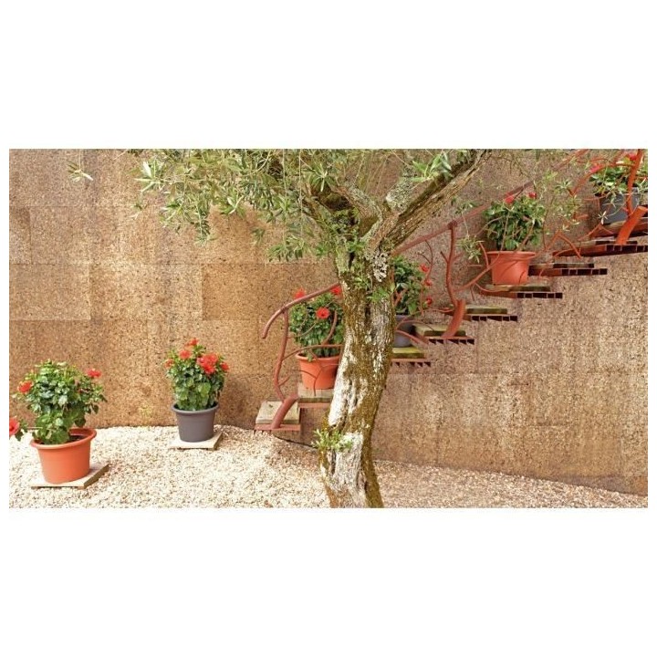 ARTEVASI Pot de fleurs Venezia Cilindro - 50 cm - Gris anthracite