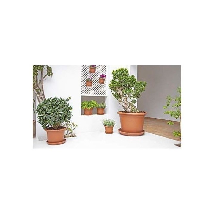 ARTEVASI Pot de fleurs Venezia Cilindro - 50 cm - Gris anthracite