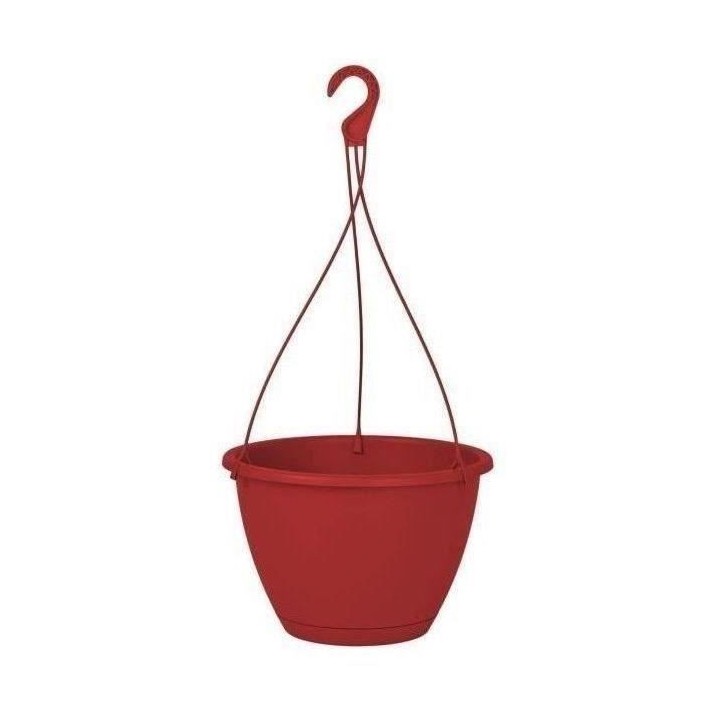 ARTEVASI Pot de fleurs suspendu Algarve - 8 L - 31 x 31 x 20,5 cm - Ro