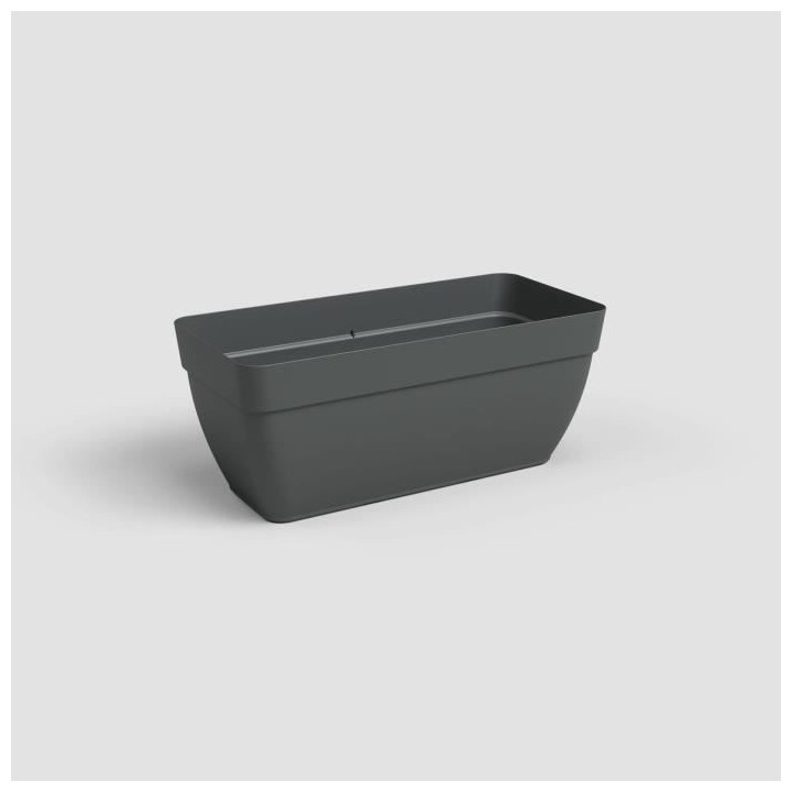 Jardiniere CAPRI CAMPANA XL - Plastique - 80 cm - Anthracite - ARTEVAS