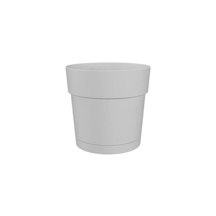 Pot a fleurs et plantes rond CAPRI LARGE - Plastique - Réservoir d'ea