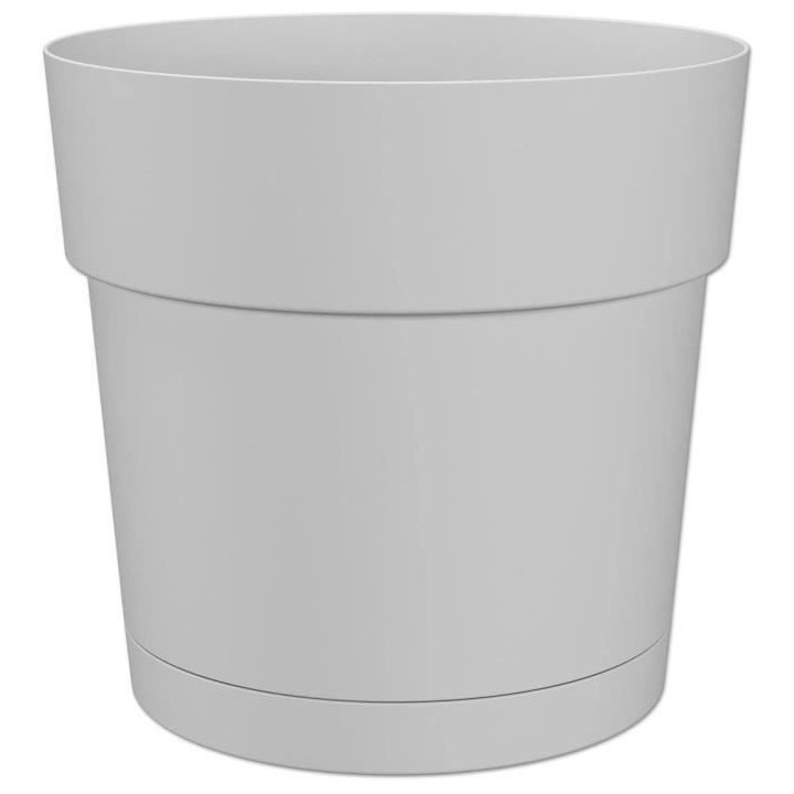 Pot a fleurs et plantes rond CAPRI LARGE - Plastique - Réservoir d'ea