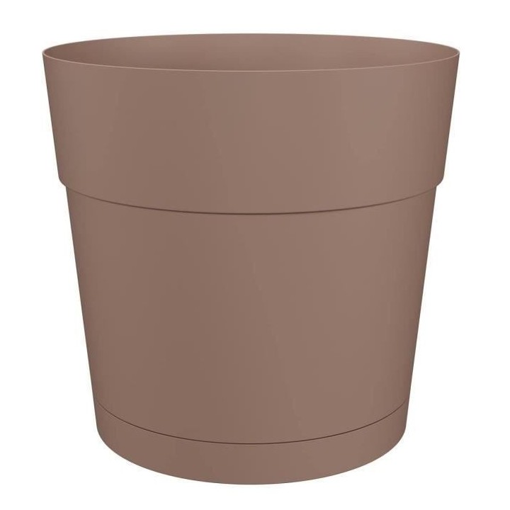 Pot a fleurs et plantes rond CAPRI LARGE - Plastique - Réservoir d'ea