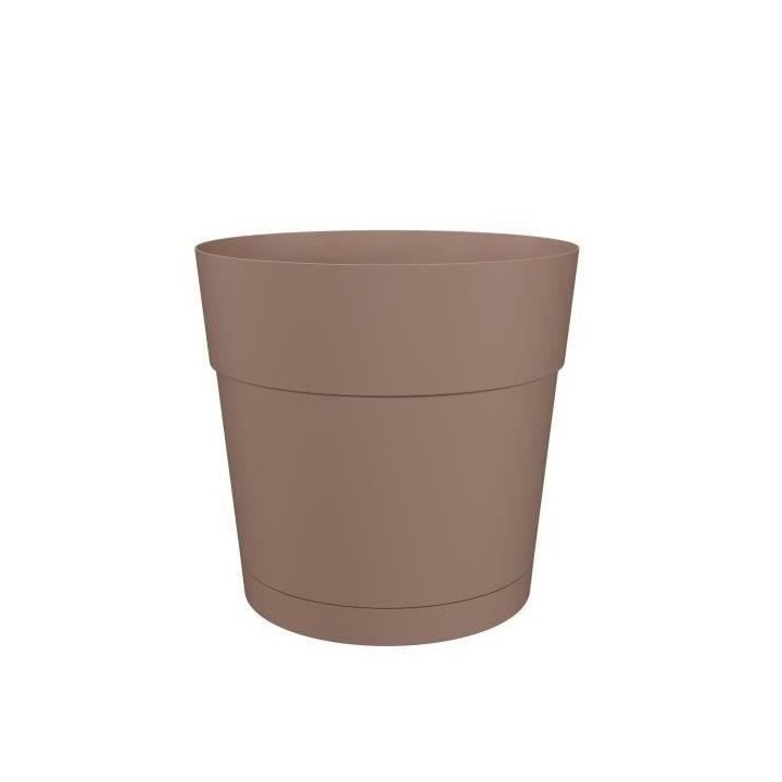 Pot a fleurs et plantes rond CAPRI LARGE - Plastique - Réservoir d'ea
