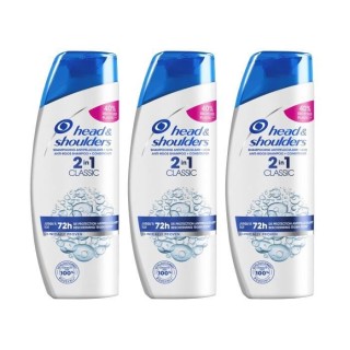 LOT DE 3 - Head & Shoulders Classic 2 en 1 Shampoing - 270 mL