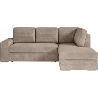 Canapé d'angle droit convertible ARTEMIS 4 places - Velours côtelé